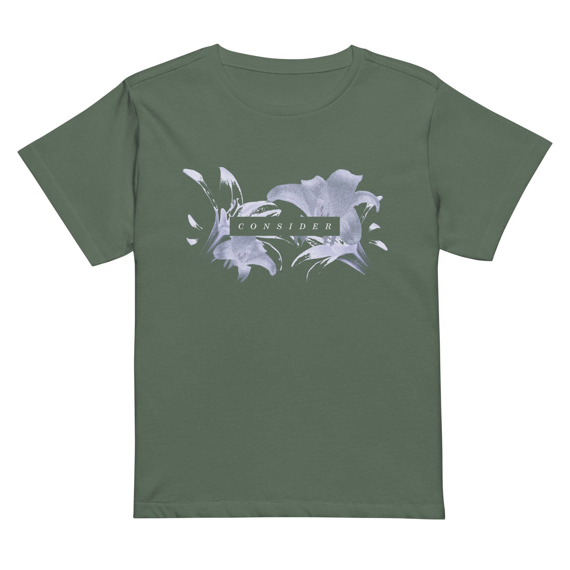 Consider the lilies • Cropped tee - Image 3